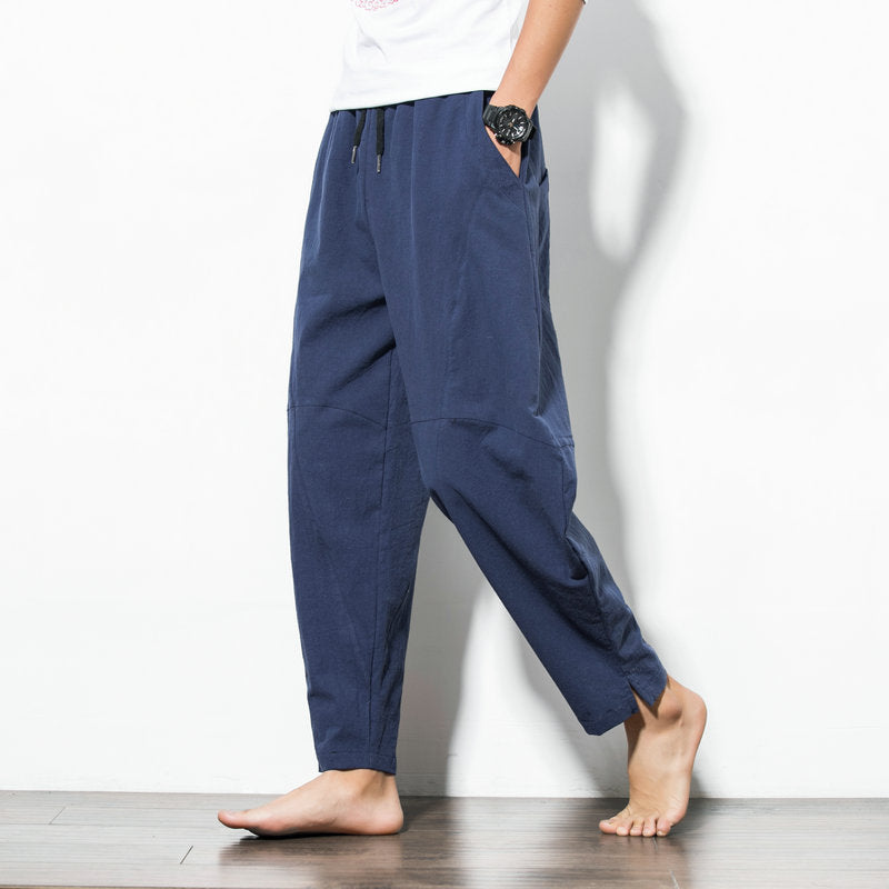 Linen Loose Casual Pants-Deluxe Fashion Forever