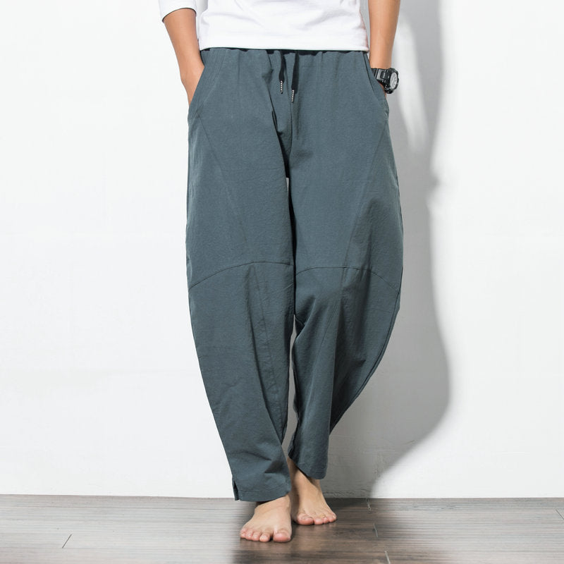 Linen Loose Casual Pants-Deluxe Fashion Forever