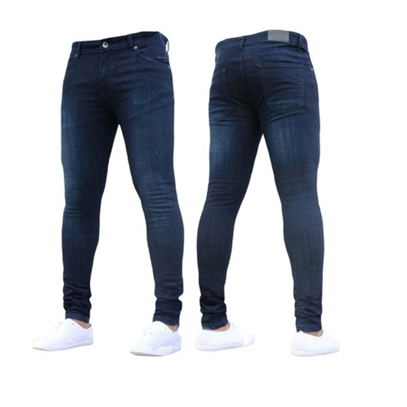Elastic Waist Skinny Jeans for Men-Deluxe Fashion Forever
