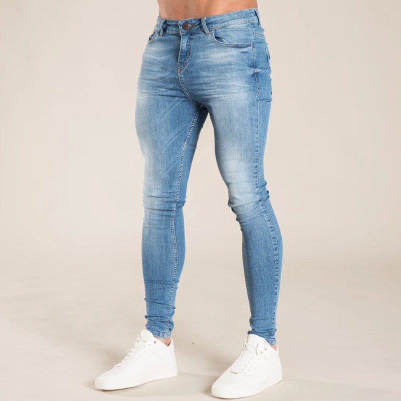 Elastic Waist Skinny Jeans for Men-Deluxe Fashion Forever