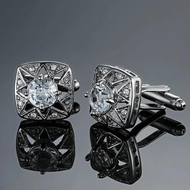 Men’s Luxury Crystal Cufflinks