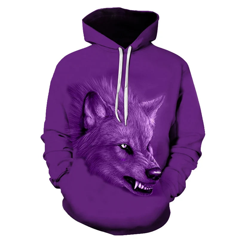 Galaxy Wolf Hoodie – Fashion Pullover, Spring/Autumn Sweatshirt