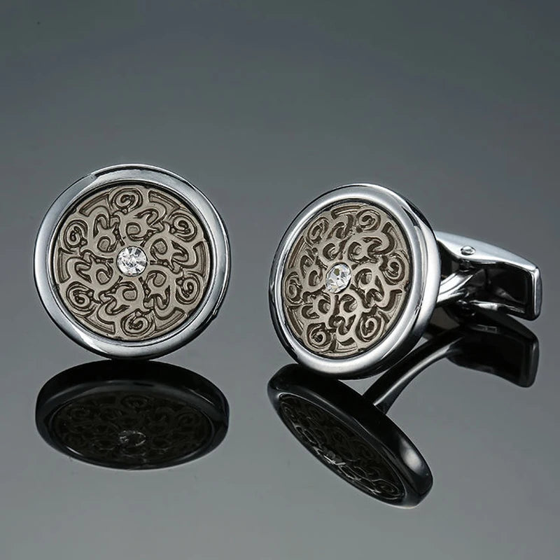 Men’s Luxury Crystal Cufflinks