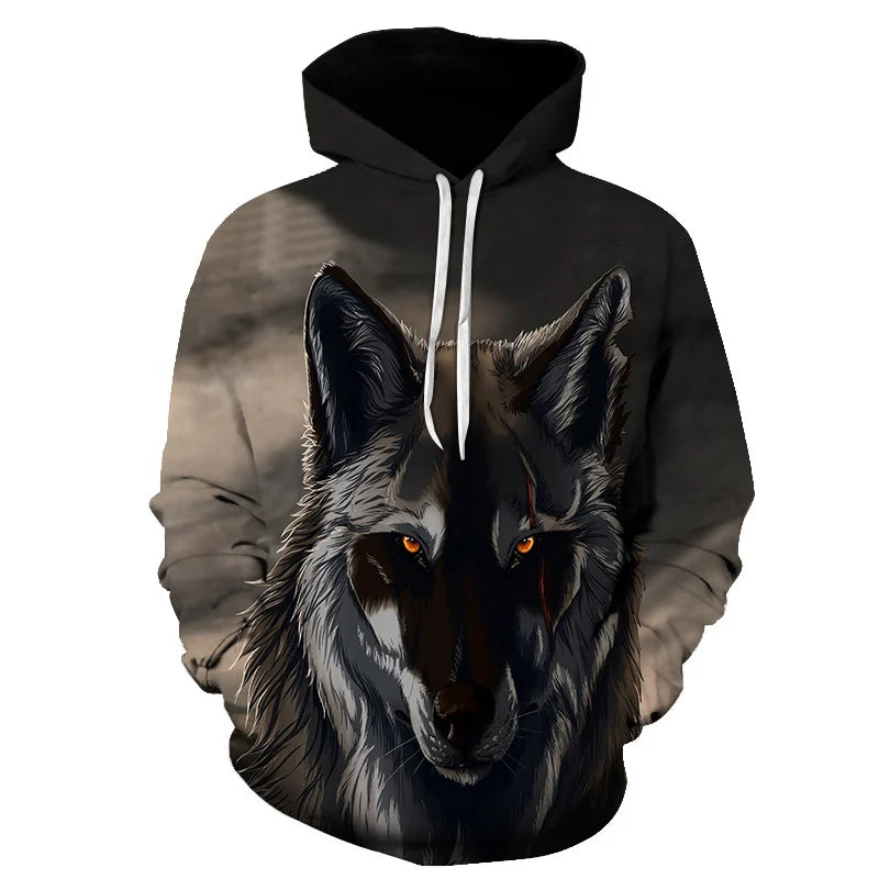 Galaxy Wolf Hoodie – Fashion Pullover, Spring/Autumn Sweatshirt