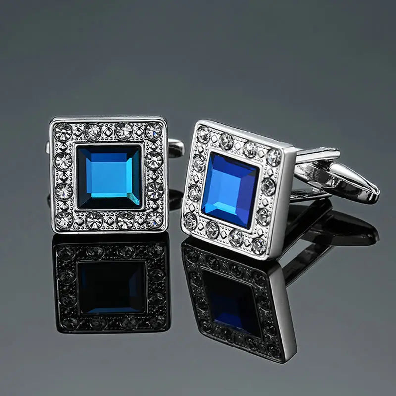 Men’s Luxury Crystal Cufflinks