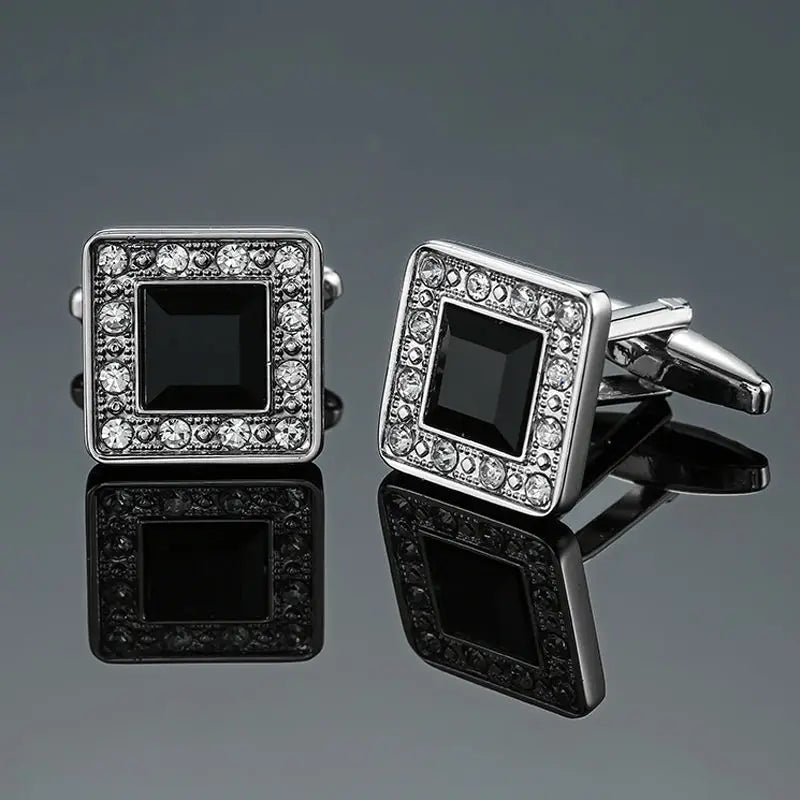 Men’s Luxury Crystal Cufflinks