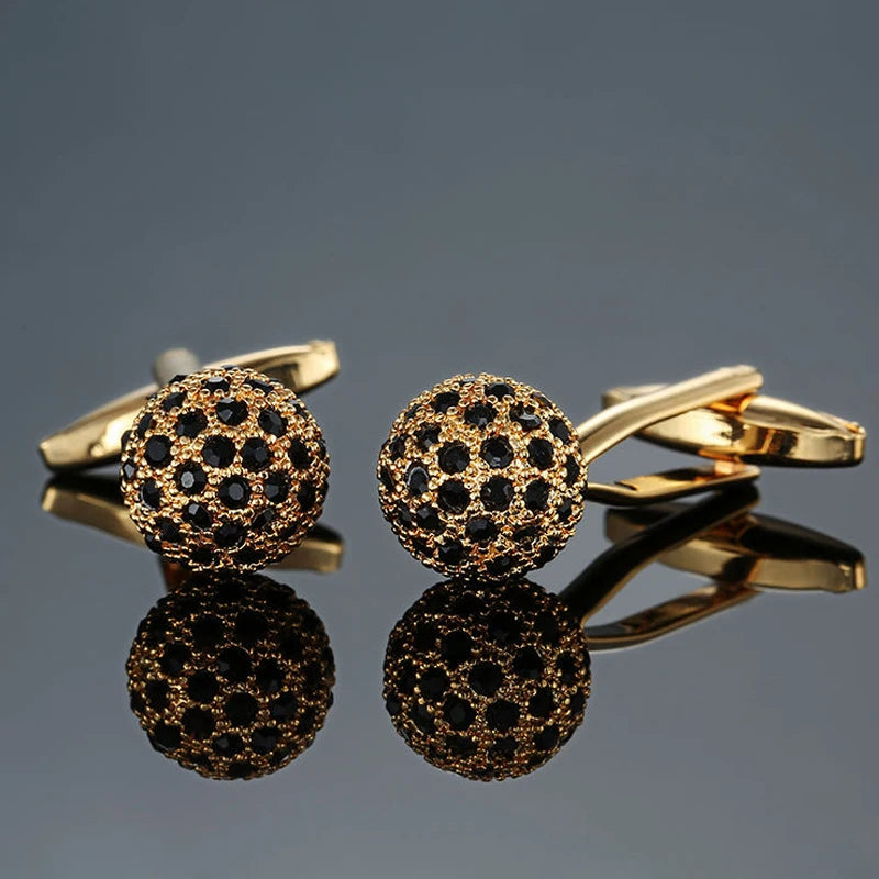 Men’s Luxury Crystal Cufflinks
