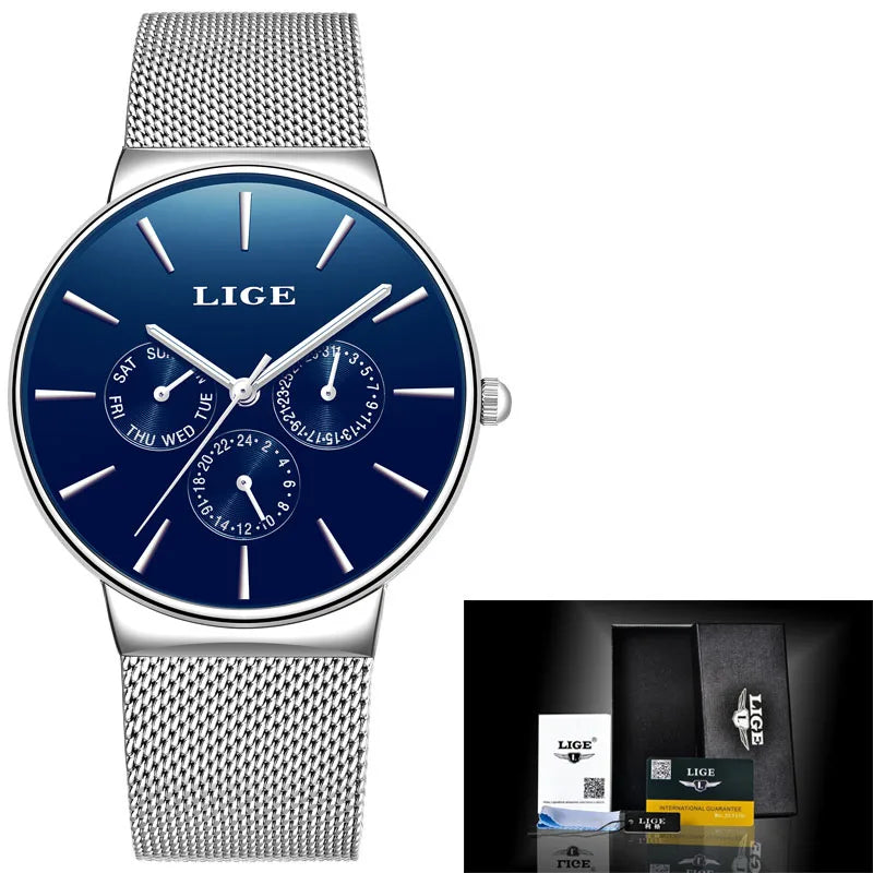 LIGE Classic Women's Rose Gold Quartz Watch