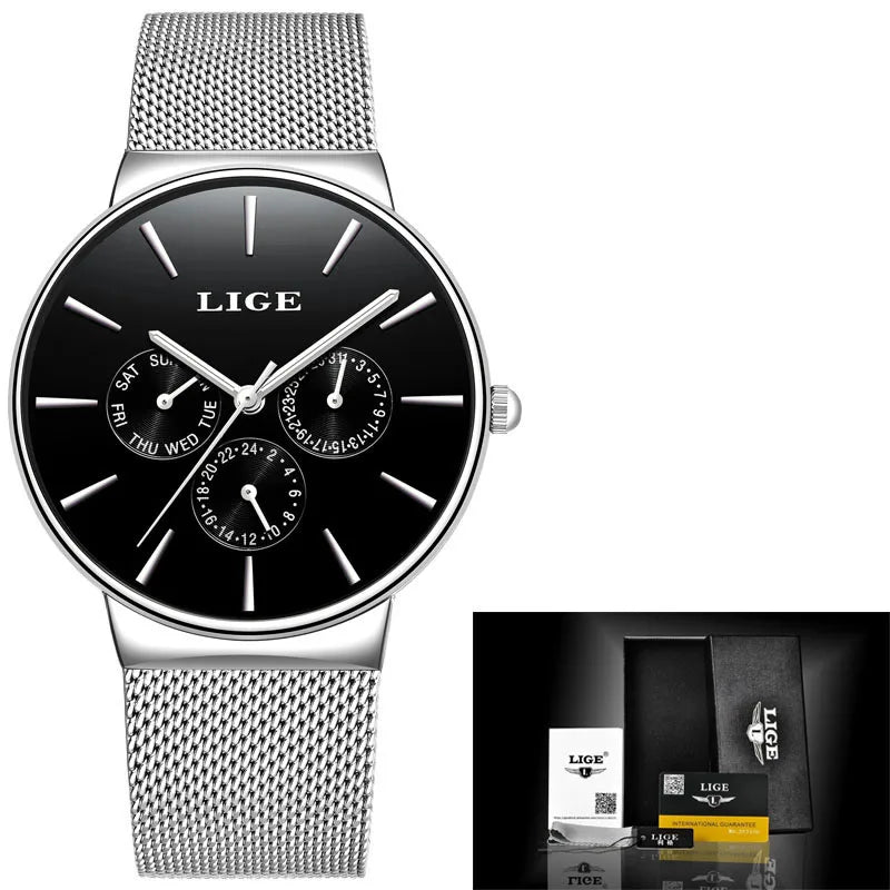 LIGE Classic Women's Rose Gold Quartz Watch