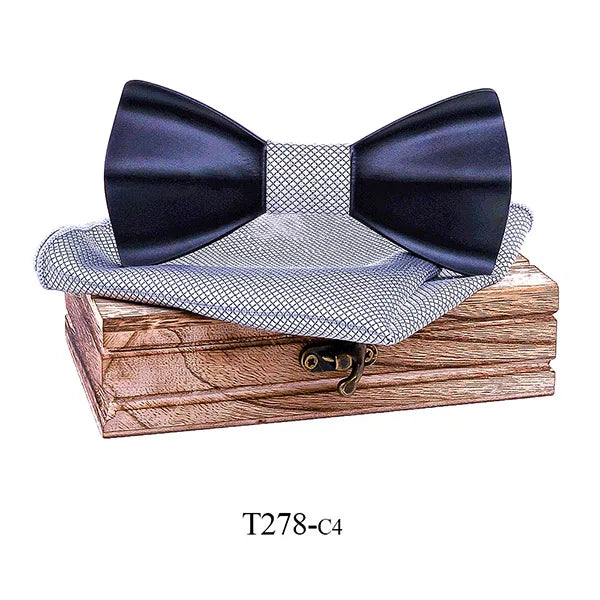 Men’s Wooden Bow Tie Set