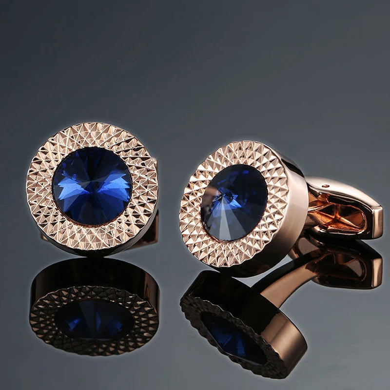 Men’s Luxury Crystal Cufflinks
