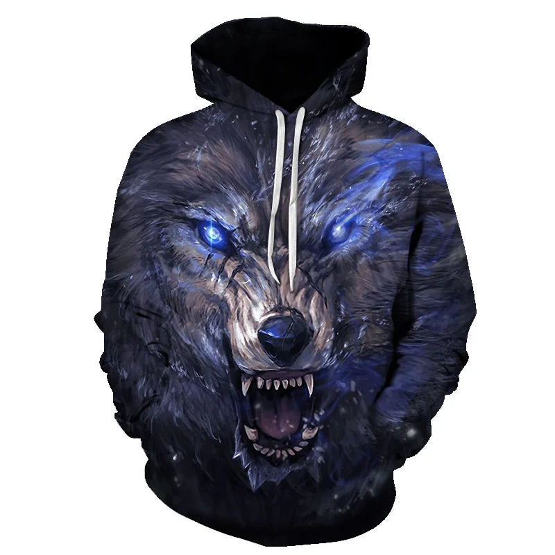 Galaxy Wolf Hoodie – Fashion Pullover, Spring/Autumn Sweatshirt