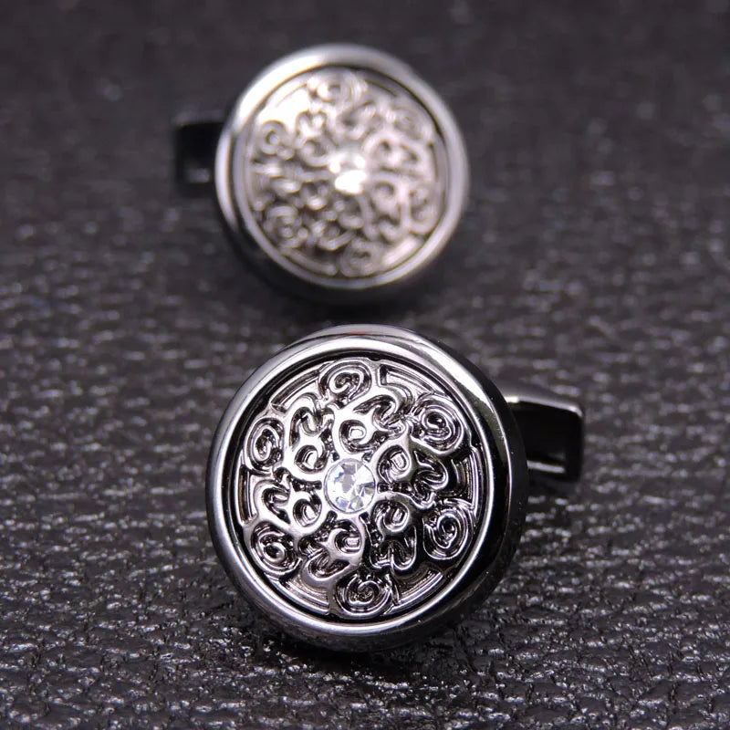 Men’s Luxury Crystal Cufflinks