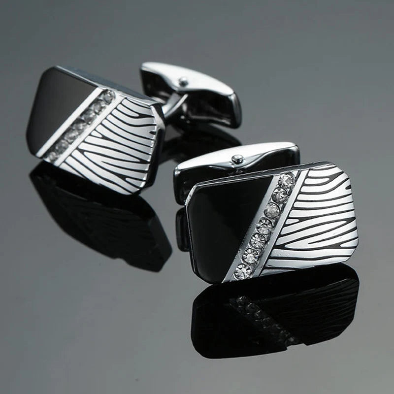 Men’s Luxury Crystal Cufflinks