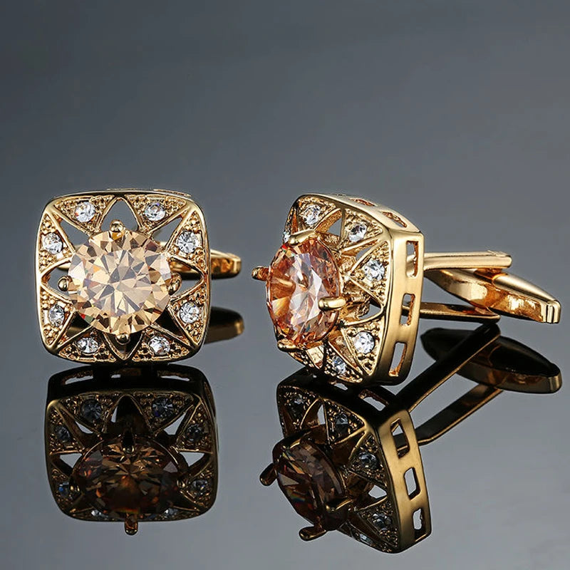 Men’s Luxury Crystal Cufflinks