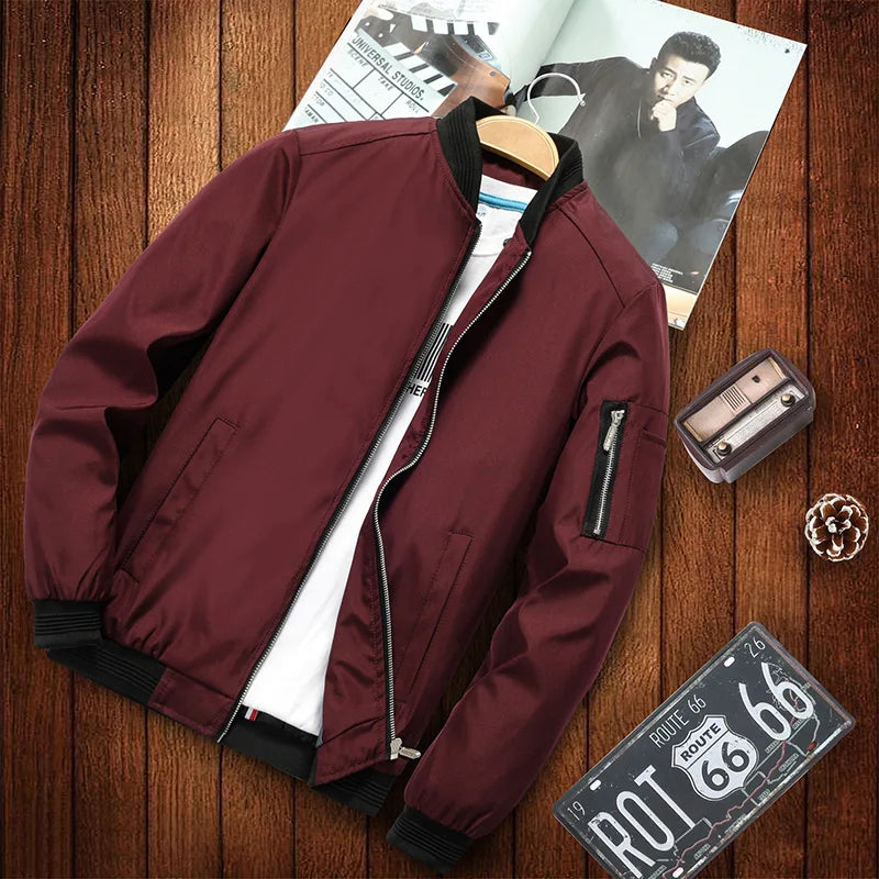 Men’s Slim Fit Bomber Jacket