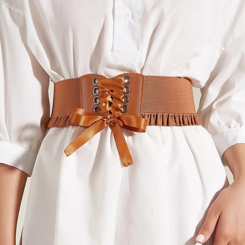 Women’s Wide Elastic Corset Belt