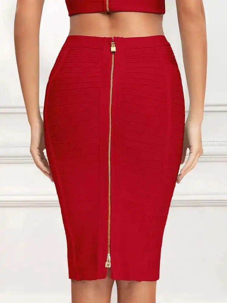 Women’s Striped Pencil Bandage Skirt