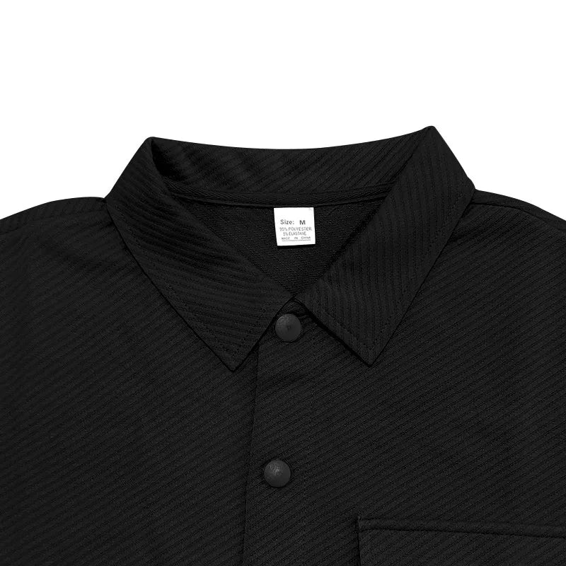 Men's Twill Two-Piece Suit Set