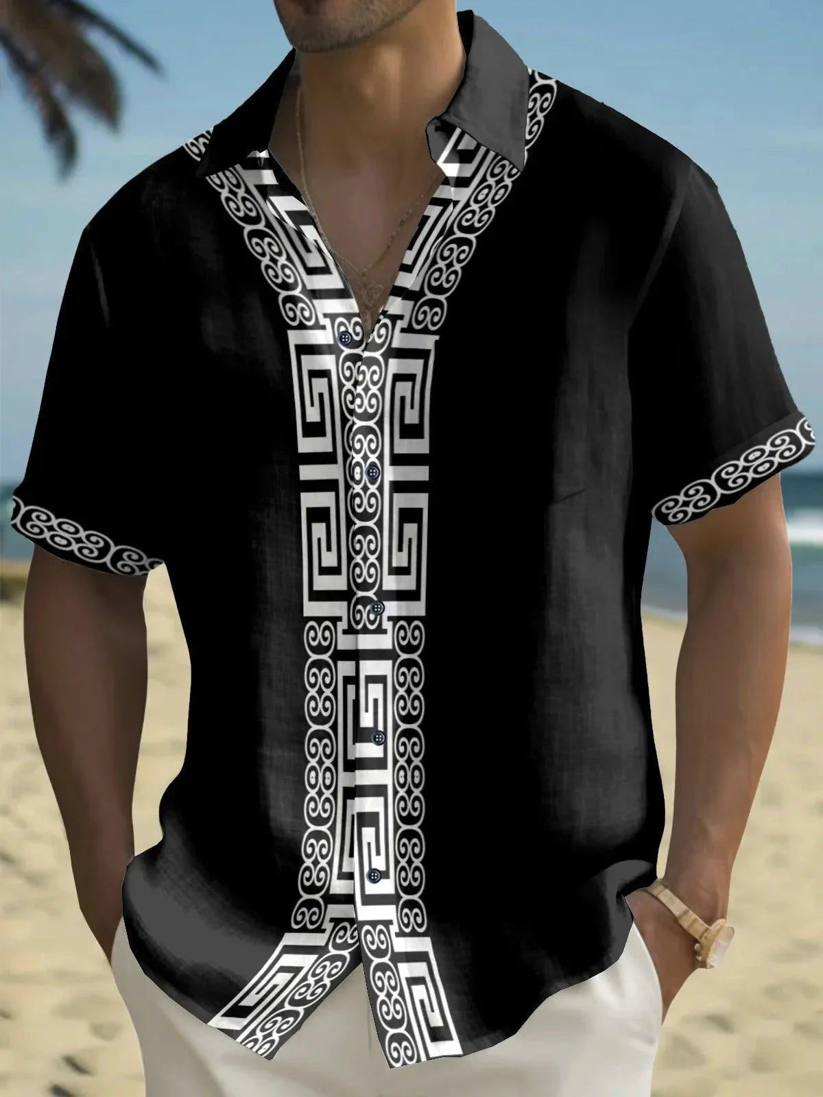 Men’s Short Sleeve Printed Shirt