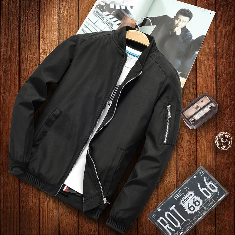 Men’s Slim Fit Bomber Jacket