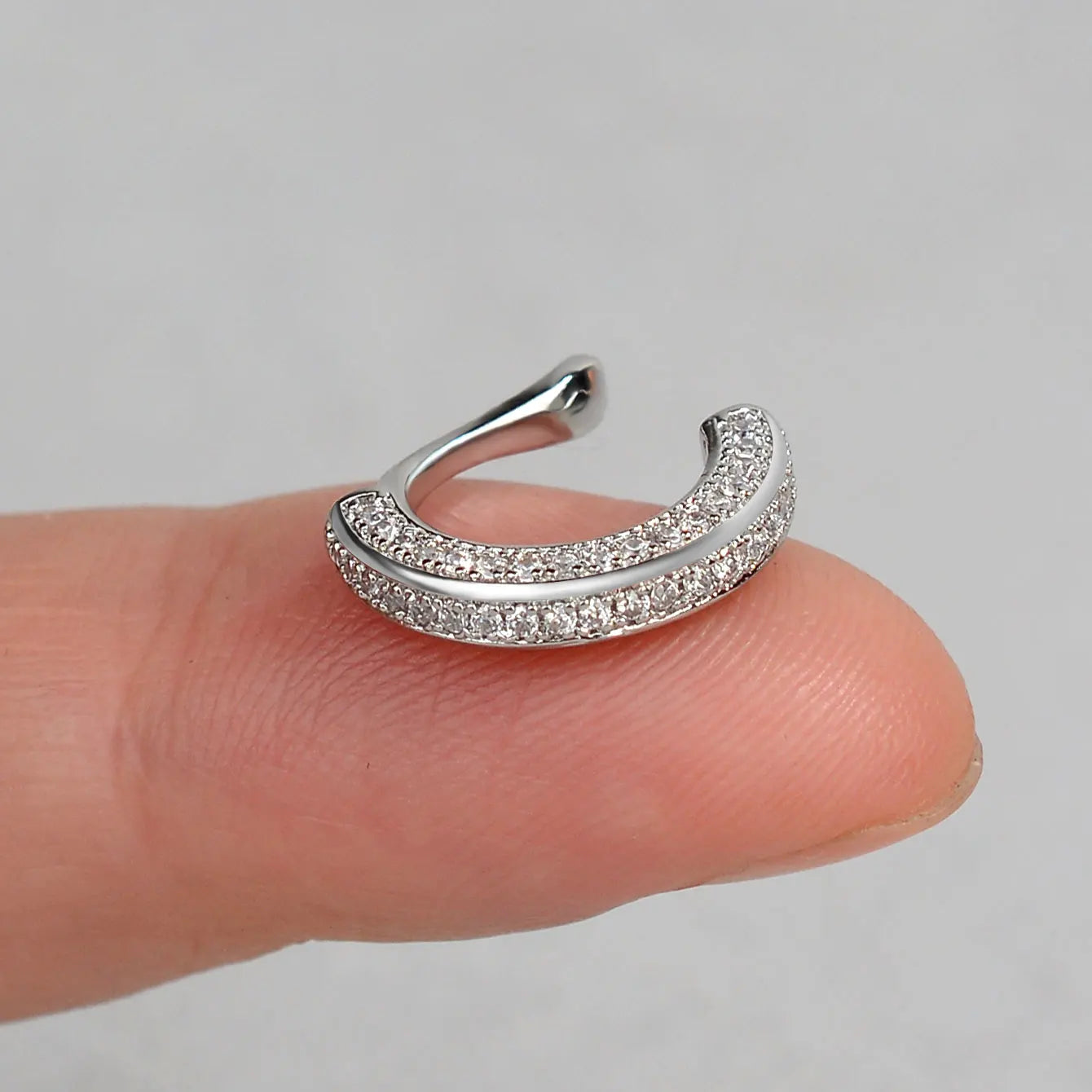 Crystal Zircon Clip-On Ear Cuff – No Piercing
