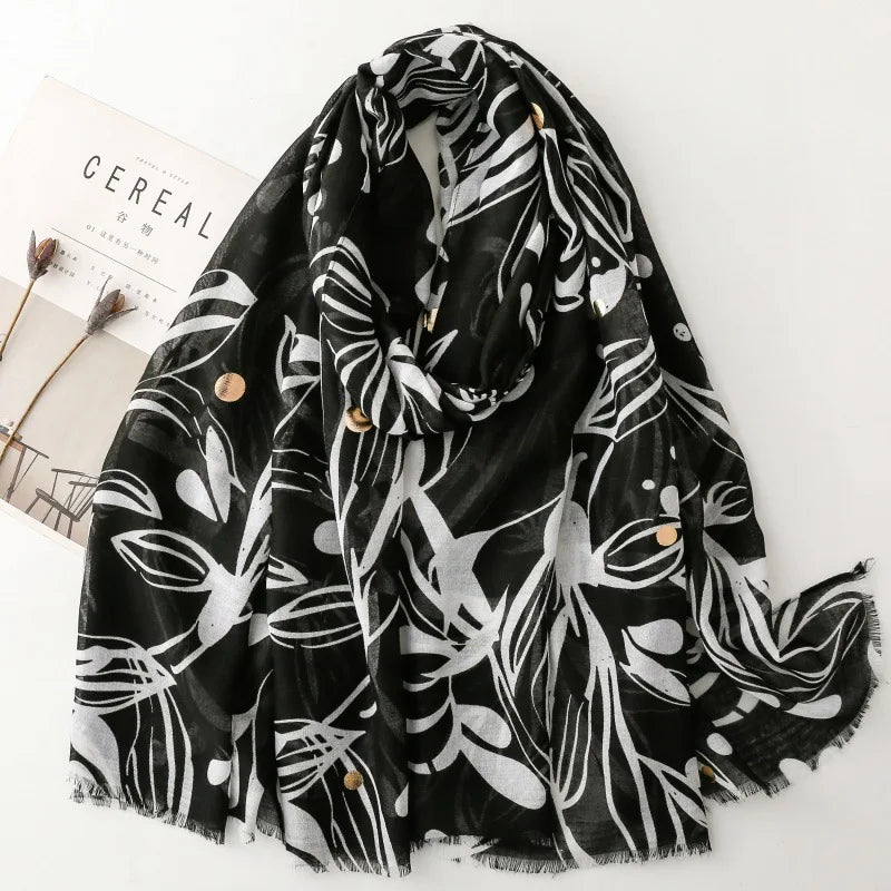 Women’s Leopard Print Luxury Scarf