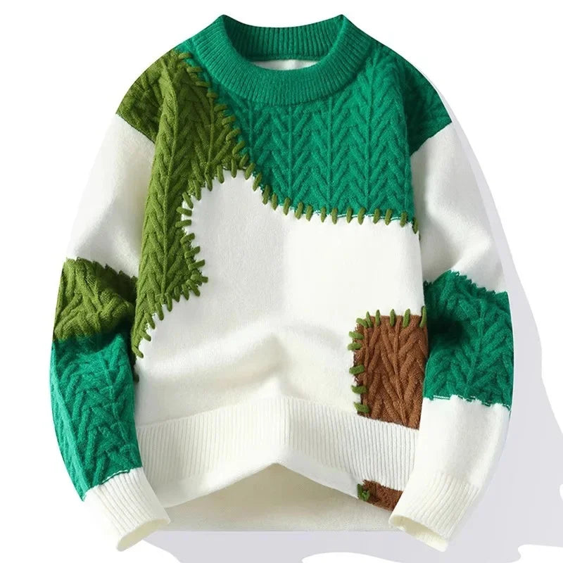 Men’s Loose-Fit Knitted Sweater