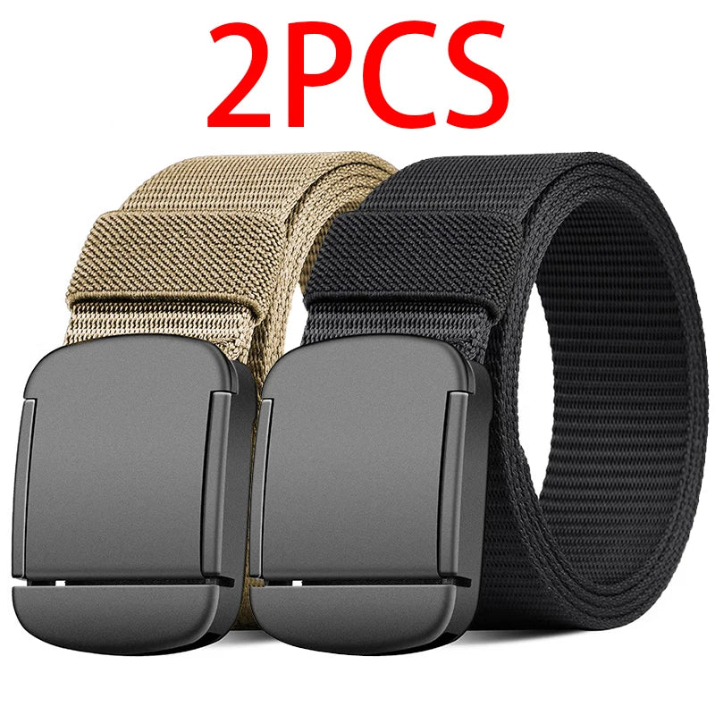 Outdoor Nylon Waist Belt – Anti-Slip, Non-Perforated, Tactical for Men & Women