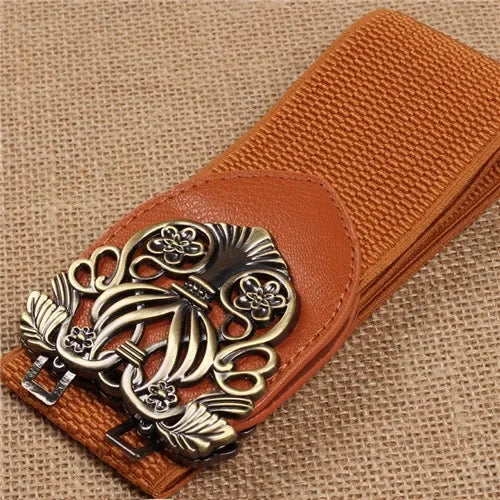 Women’s Wide Leather Waist Belt