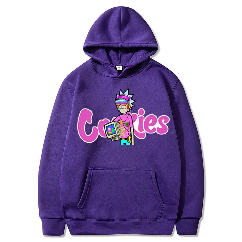 Anime Print Hoodie – Unisex Oversized Streetwear