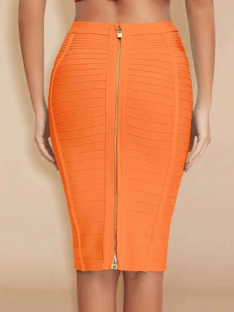 Women’s Striped Pencil Bandage Skirt