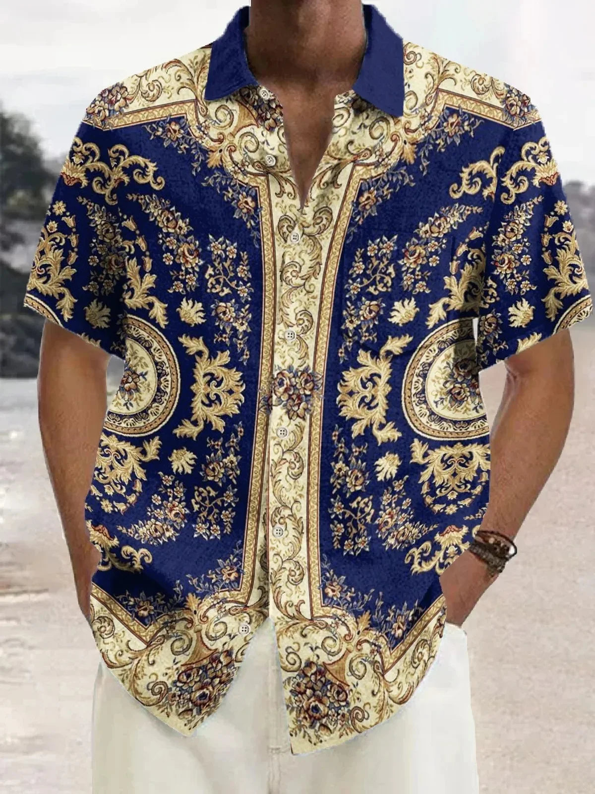 Men’s Short Sleeve Printed Shirt