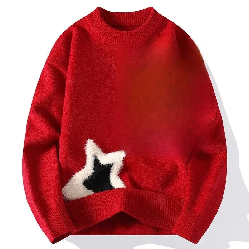 Men’s Loose-Fit Knitted Sweater
