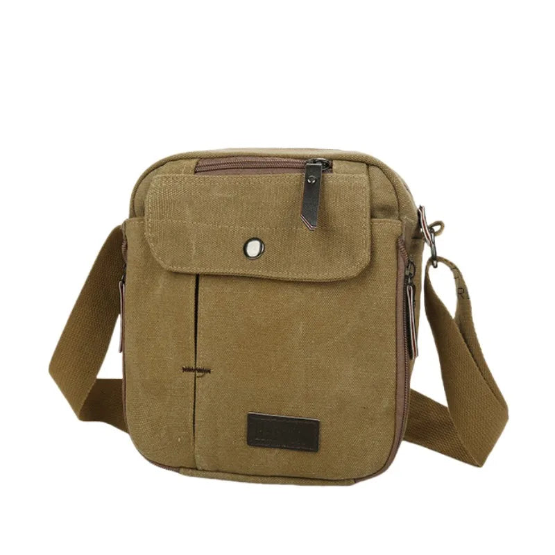 Unisex Canvas Messenger Bag