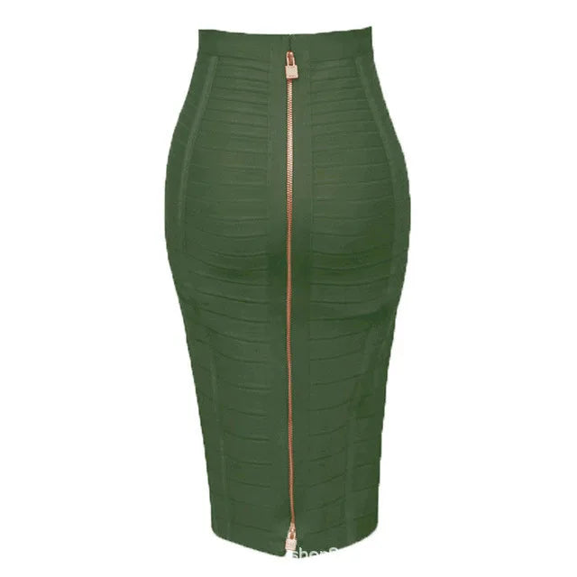 Women’s Striped Pencil Bandage Skirt