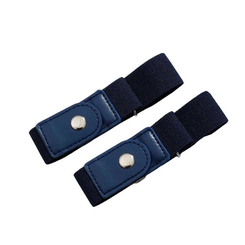 Buckle Elastic Belt – Adjustable, Invisible, Canvas, Unisex