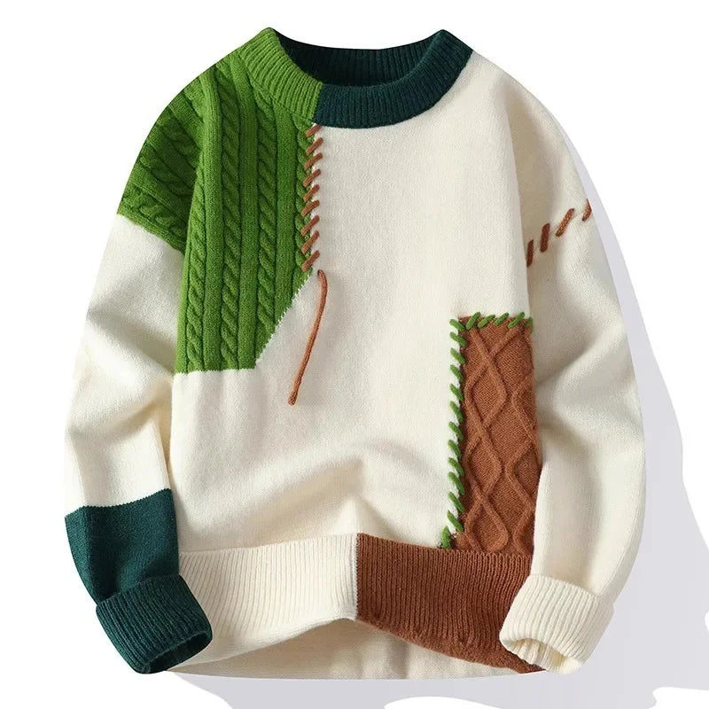Men’s Loose-Fit Knitted Sweater