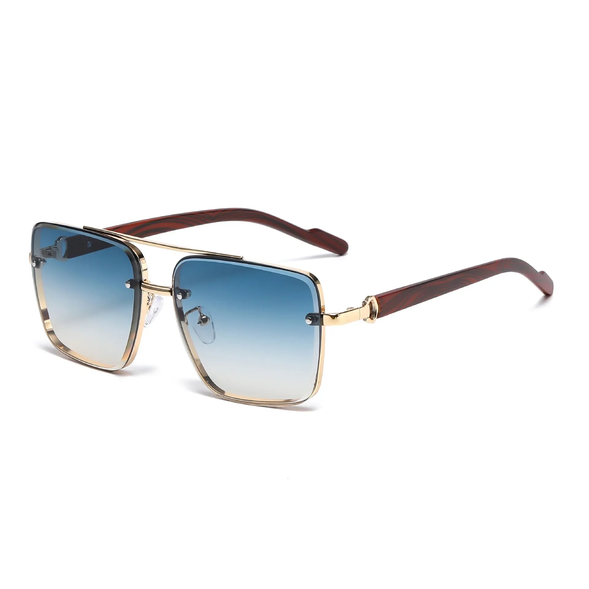 Men’s Wooden Sunglasses Vintage Square