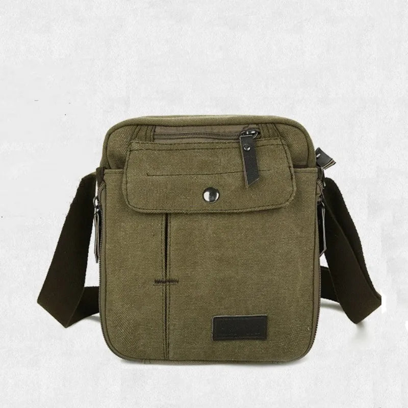 Unisex Canvas Messenger Bag