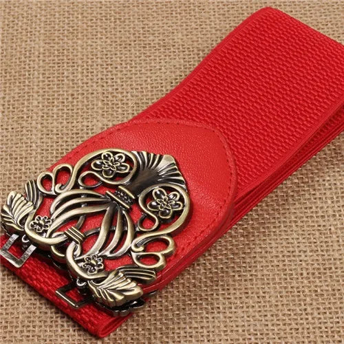 Women’s Wide Leather Waist Belt