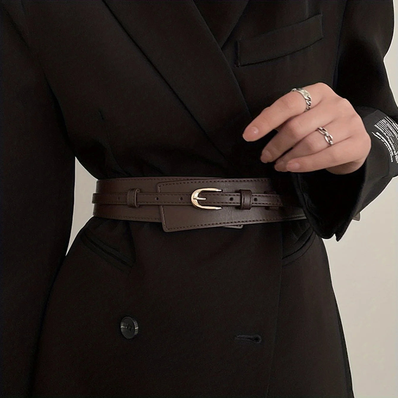 Women’s PU Leather Detachable Belt