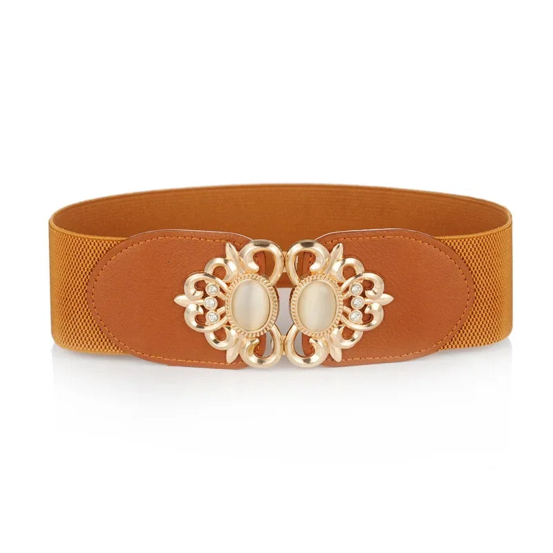 Women’s Wide Leather Waist Belt