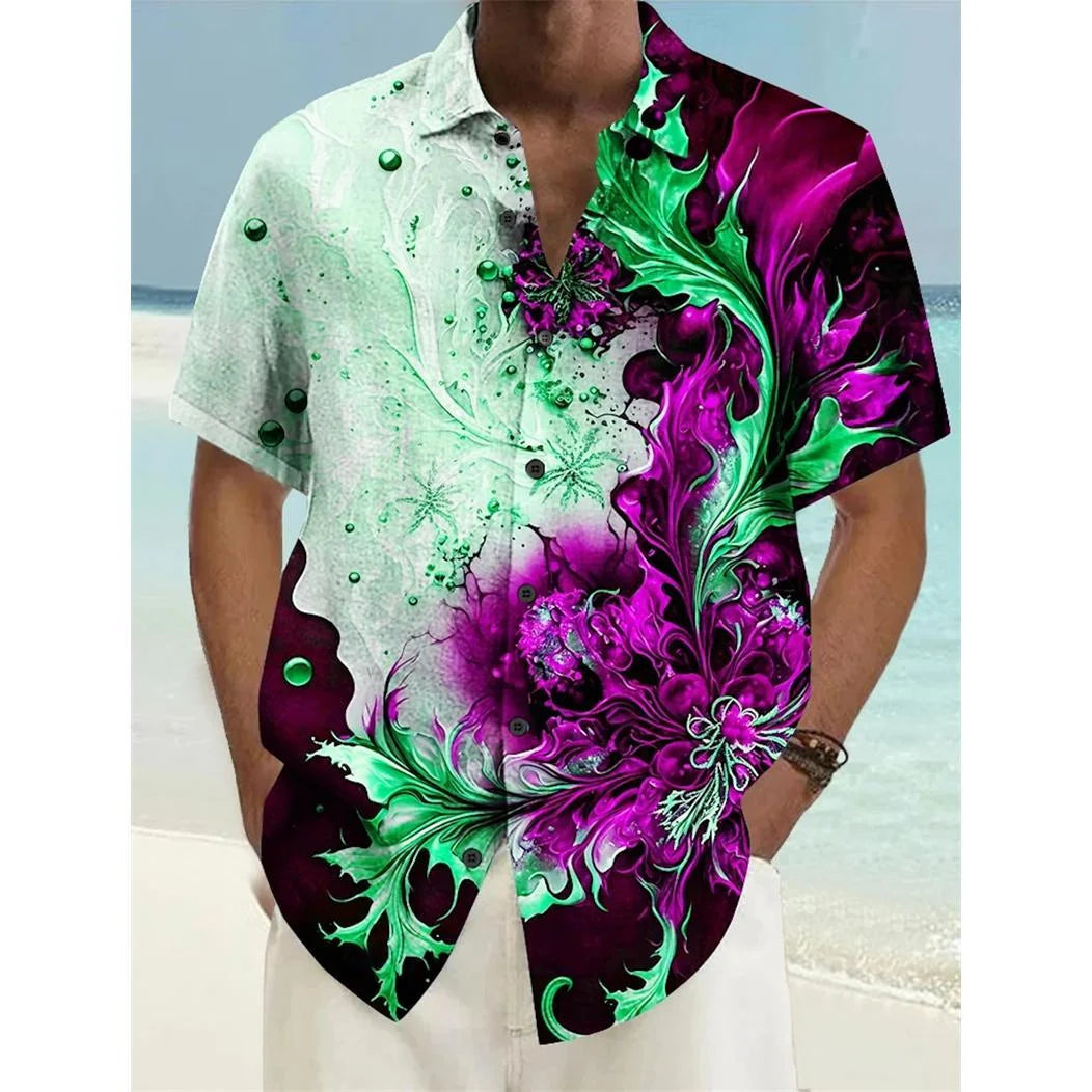 Men’s Short Sleeve Printed Shirt