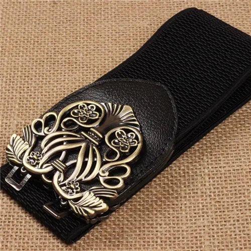 Women’s Wide Leather Waist Belt