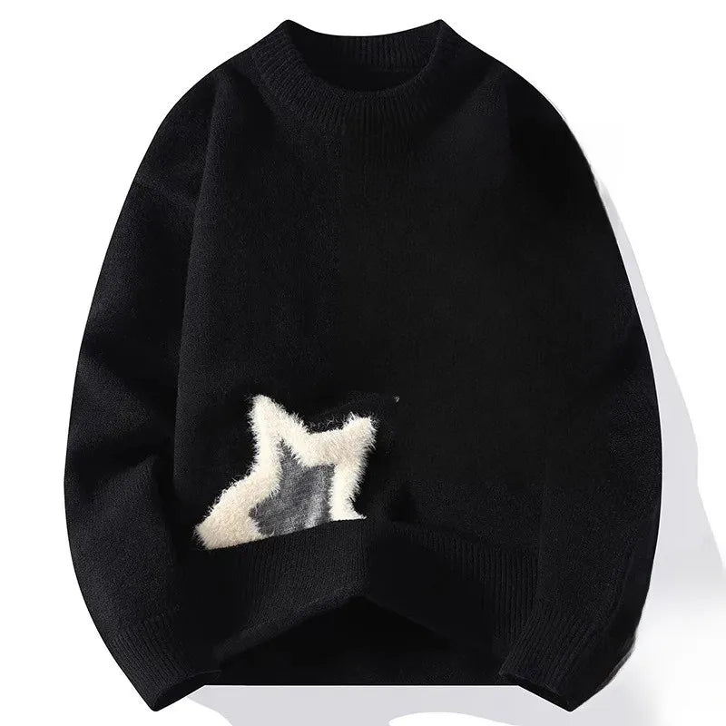 Men’s Loose-Fit Knitted Sweater