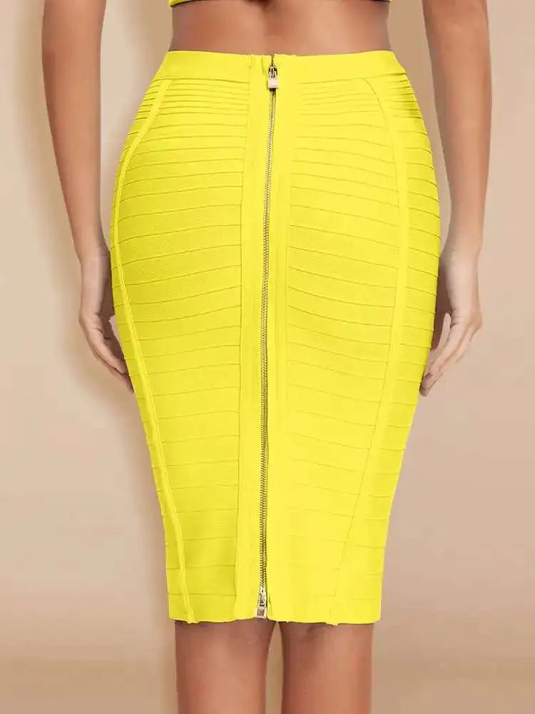Women’s Striped Pencil Bandage Skirt