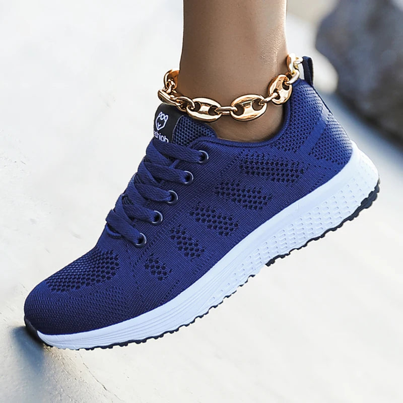 Mesh Sneakers Lightweight Lace-Up