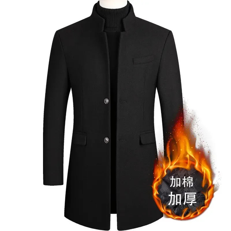 Men’s Cashmere Wool Trench Coat