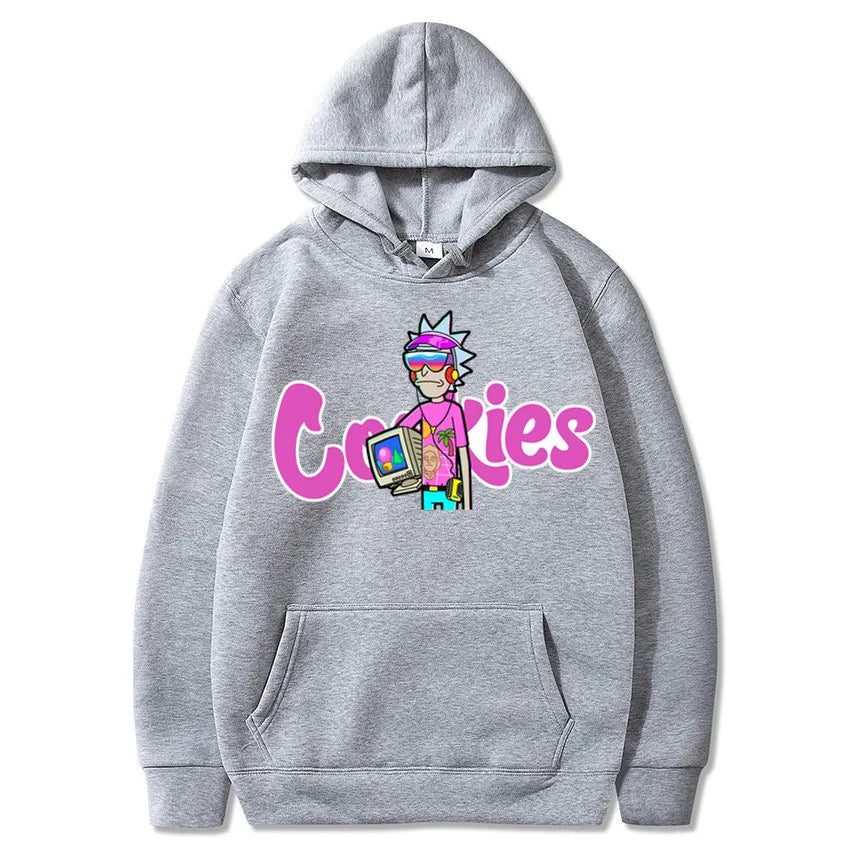 Anime Print Hoodie – Unisex Oversized Streetwear